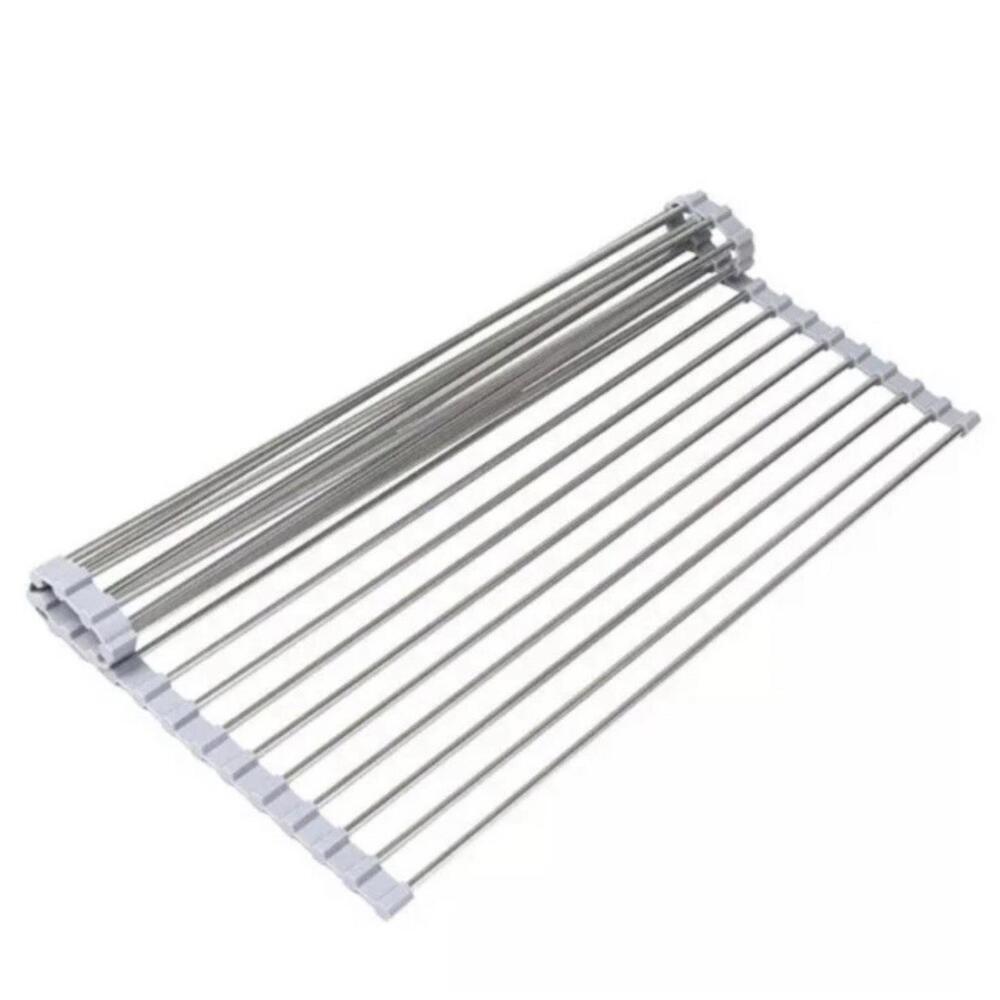 Over The Sink Roll-Up Dish Drying Rack 15 in X 17.7 in - Picture 1 of 6